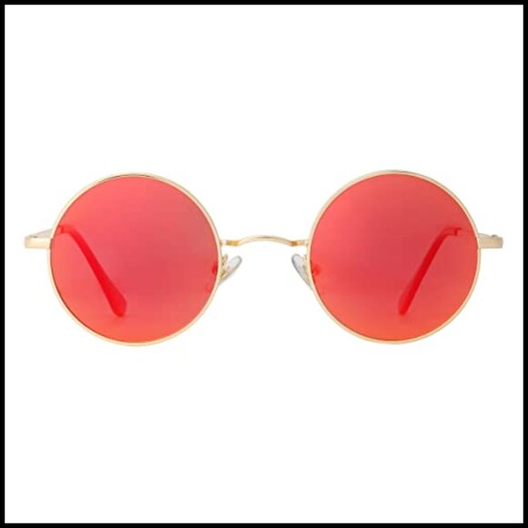 Polarized Round Sunglasses with Metal Frame and UV400 Protection main image 4